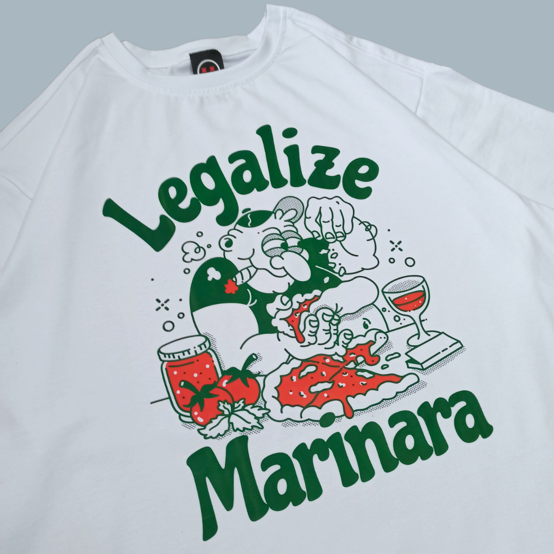 Camiseta Oversize - Legalize Marinara