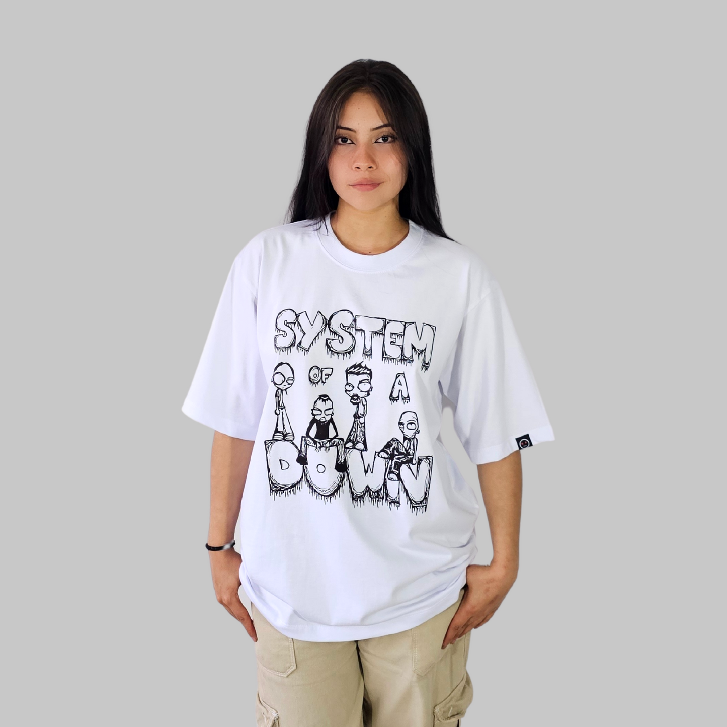 Camiseta Oversize - SOAD Cartoon