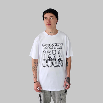 Camiseta Regular - SOAD Cartoon