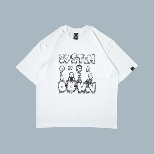 Camiseta Oversize - SOAD Cartoon